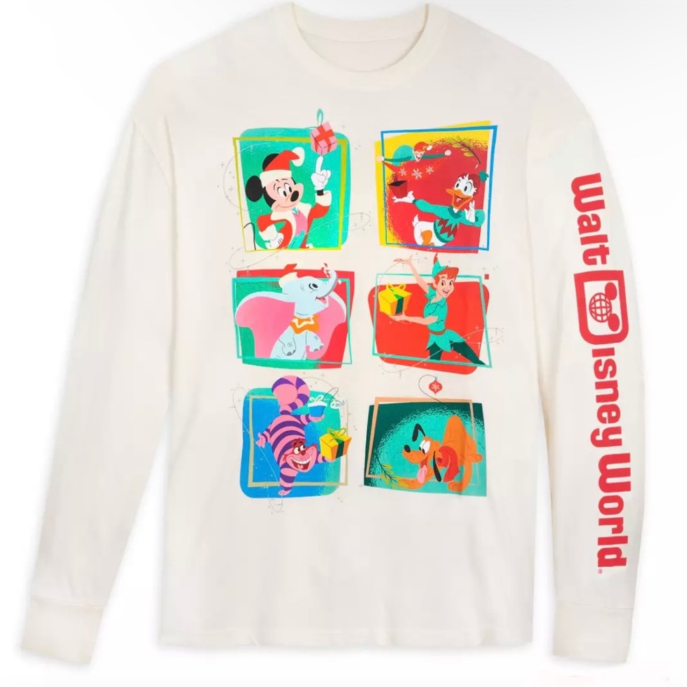 🆕 Disney | Walt Disney World Classics Christmas Holiday Long Sleeve Shirt